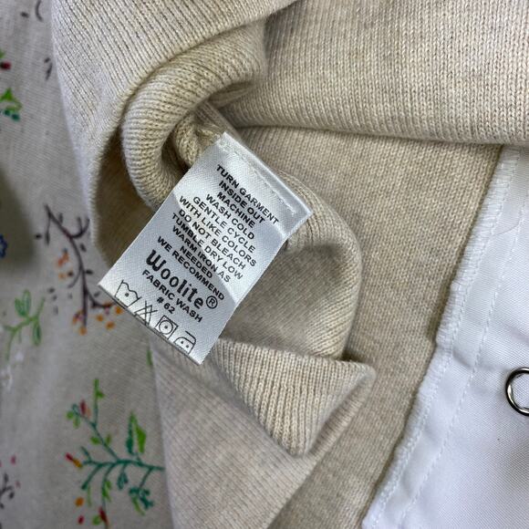 VTG Hampshire Ribbed Knit Collared Sweater Snap Buttons Small Cotton Shirt Layer - Picture 5 of 5